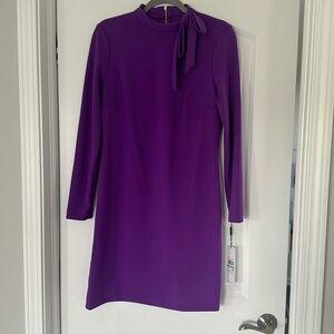 NWT Calvin Klein purple bow dress